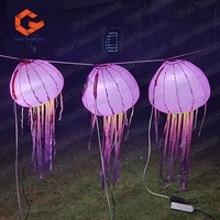 Nouvelle conception, éclairage LED coloré, méduse gonflable lumineuse, méduse gonflable suspendue, ballon méduse gonflable