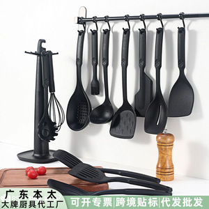 Food Grade Non Stick Spatula Set 11 Pieces Heat Resistant Silicone Baking Utensil <b>Cooking</b> Tool <b>Kit</b> - Product Image 3