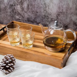 Thêm lớn dùng một lần Keo Gỗ phục vụ khay sang trọng sang trọng dùng một lần khay xử lý phục vụ tấm món ăn Nhà Trường - Product Image 6