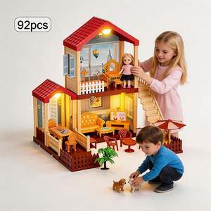 Kit de Accesorios de Muebles para Casa de Muñecas en Miniatura, Juguete DIY, Modelo de Escena de Casa Miniatura de Plástico, Regalo Creativo para Niños - Product Image 5