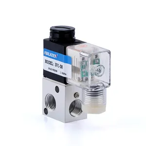 China Direct Drive small size aluminum solenoid valve for air directly acting mini solenoid valve 3way 2position 3V1-M5 3/2 way