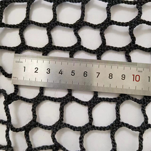 Filets de protection sportifs en polypropylène HDPE noir 20*20mm, filets de sécurité intérieurs et extérieurs, filets noués et sans nœuds - Product Image 1