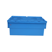 Boîtes de déménagement en plastique industrielles robustes, empilables, recyclables, transparentes, 600x400x260 mm, en PP vierge, vente d'usine