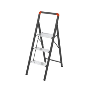 บันไดมินิสลิมสเต็ปแบบมีราวกั้นสูง ผลิตจากเหล็กและอะลูมิเนียมผสม - Product Image 3