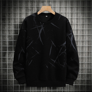 Sudadera con capucha para hombre, primavera y otoño, nueva camiseta informal juvenil, elegante, con cuello redondo, manga larga, cómoda y transpirable. - Product Image 5