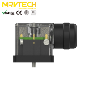 ขั้วต่อแบบแม่เหล็กไฟฟ้าชนิดตัวเมีย Din EN175301 LED สำหรับประกอบสนามแม่เหล็กโซลินอยด์ พร้อมตัวเชื่อมต่อแบบออปติคอลสำหรับการควบคุมในอุตสาหกรรม - Product Image 2