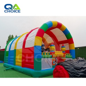 Phổ biến lâu đài trở ngại với mái Inflatable nhảy bouncy lâu đài nhà bị trả lại với Slide Combo để bán - Product Image 2