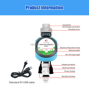 FUJIN 2.4G <span class=keywords><strong>WiFi</strong></span> électrovanne double contrôle contrôleur jardin minuterie d'eau Smartphone contrôleur d'irrigation à distance - Product Image 5