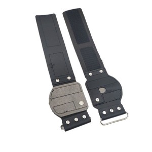 Microfiber Fishing Wristband With Velcro And Leather Grip For <b>Slingshot</b> Reel Use - Product Image 1