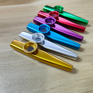 Kazoo en alliage d'aluminium argenté avec membrane diaphragmatique, instruments de <span class=keywords><strong>musique</strong></span> Kazoo - Product Image 3