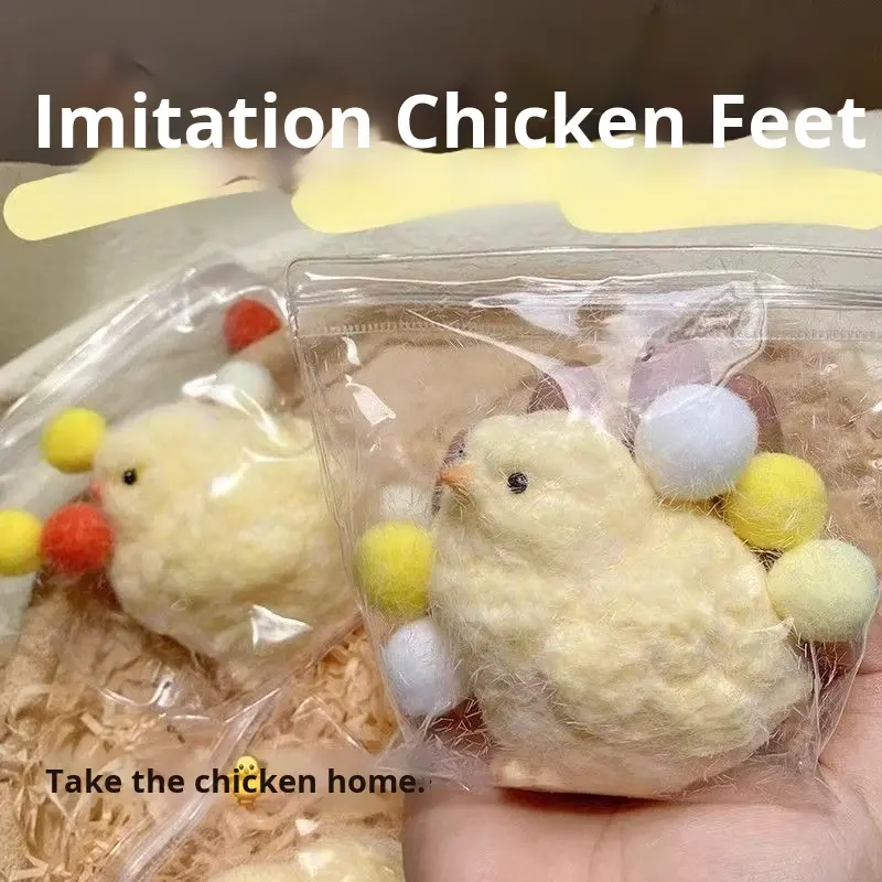 Fluffy Chick Squishy Stress Relief Toy - Soft Squishy Fidget Toy for Anxiety & Relaxation