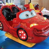 Voiture de jeu pour enfants, équipement de plein air, voiture rouge de luxe pour enfants, machine de jeu de simulation de conduite avec fonction de secouement