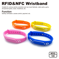 Bracelet NFC pour parc d'attractions, accès au parc aquatique, bracelet RFID étanche, bracelet personnalisé pour événements pour enfants