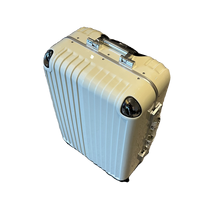 Valise trolley rigide en néoprène de style japonais, couleur vive, bordeaux, 20 pouces, unisexe, tendance, avec serrure, poignée supérieure, silencieuse