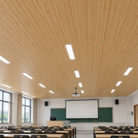 Panneau de plafond décoratif en PVC pour salle de classe, facile à installer, imperméable, pour projet d'aménagement intérieur d'école