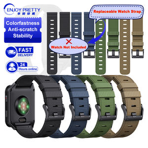 เพลิดเพลินไปกับสายนาฬิกาไนล่อนผ้าใบ PT2-24mm กำไลข้อมือปรับได้สำหรับ X1-24mm Garmin - Product Image 1