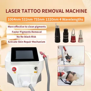 Prodotti più venduti 2024 il ringiovanimento della pelle portatile di rimozione del tatuaggio 1064nm 755nm 532nm picolazer macchina prezzi