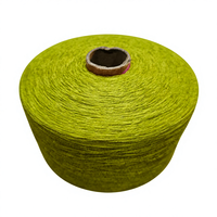 Fil à tricoter, à coudre, à broder et à crocheter en coton cardé 100% à extrémité ouverte Ne5s-21s, fil élastique haute ténacité, motif teint