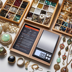 Balance numérique de précision rectangulaire portable de poche en acier inoxydable Proins pour bijoux, avec piles, vente en gros - Product Image 5