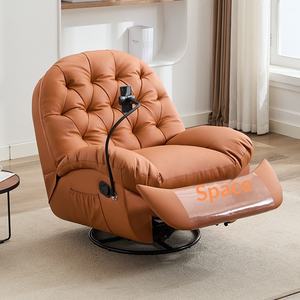 <span class=keywords><strong>Fauteuil</strong></span> de salon inclinable et rotatif multifonctionnel en <span class=keywords><strong>cuir</strong></span>, modèle capsule spatiale avancée, pour une personne, style « nuage » ou « œuf » - Product Image 1