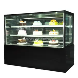 Top Commercial Bakery Equipment tempered glass cake refrigerator Strong Compressor display freezer bakery