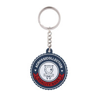Porte-clés en silicone PVC de marque de créateur avec logo personnalisé Accessoires de dessins animés mignons pour souvenirs et promotions Porte-clés mousqueton Cadeaux