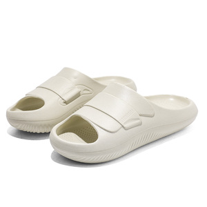 Sandales pour hommes, blanches, à semelle épaisse, antidérapantes, confortables, pour l'intérieur et l'extérieur, sandales pour adultes - Product Image 5