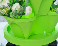 Tour de culture magnétique en plastique, Pots de plantation empilables pour l'extérieur, jardinage Vertical pour l'extérieur, fraise, herbes, fleurs et légumes
