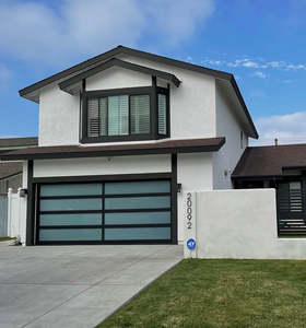 호주 표준 알루미늄 단면 차고 도어 자동 도어 유리 차고 프레임 또는 프레임이없는 차고 - Product Image 5