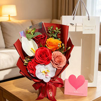 Calla-Lilie Phalaenopsis Rosen-Seifenblume Fensterblick-Handseife Handgemacht Direkt Bezogen Luxuriöse Geschenkbox zum Muttertag