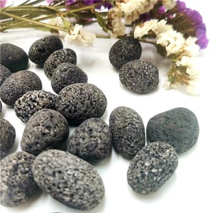 Piedras de Lava Volcánica <span class=keywords><strong>para</strong></span> <span class=keywords><strong>Cocinar</strong></span>, Piedras de Sauna <span class=keywords><strong>para</strong></span> Barbacoa al Aire Libre y Camping, Diseño Art Deco con Ranuras Planas, Parrilla de <span class=keywords><strong>Piedra</strong></span> - Product Image 2