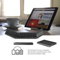 Mini Teclado Inalámbrico Bluetooth Plegable Triple, Delgado y Portátil, con Panel Táctil y Mouse, para Xiaomi TV Box