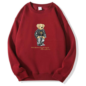 <span class=keywords><strong>Felpa</strong></span> 'X Bear' XL Autunno Inverno, Pullover Casual Oversize Unisex in Poliestere/Cotone Terry <span class=keywords><strong>con</strong></span> Stampa a Trasferimento Termico e Collo Tondo - Product Image 3