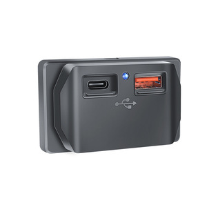 DC 12V 24V 48W xe buýt kép nhanh chóng sạc đôi <span class=keywords><strong>USB</strong></span> C PD 30W QC 3.0 18W xe sạc cổng ổ cắm - Product Image 4