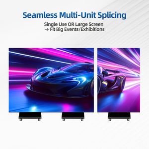 Écran LED sur pied pliable en trois parties, <span class=keywords><strong>petit</strong></span> format, facile à ranger, transport pratique, affichage LED personnalisé - Product Image 3