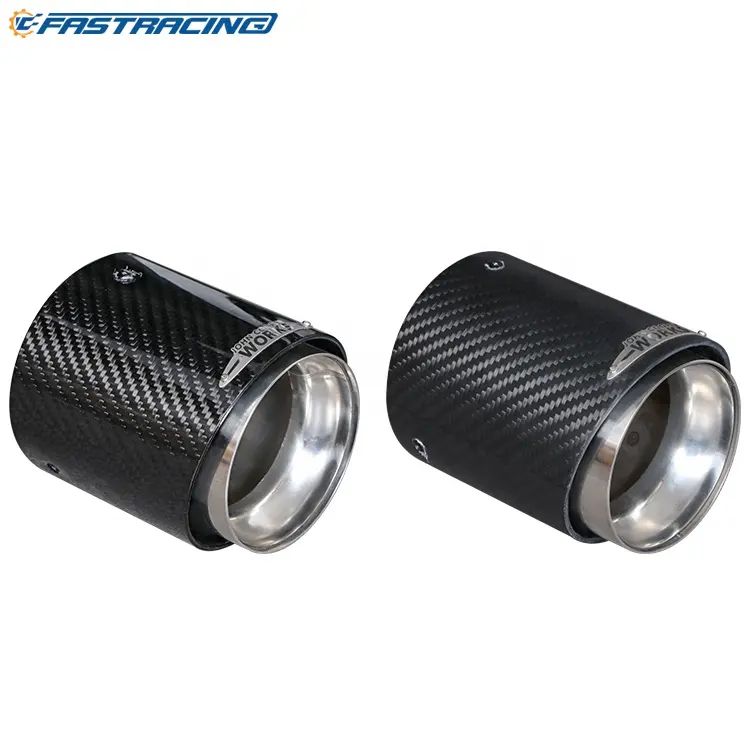 real carbon fiber car exhaust tips pipes Muffler for mini cooper R55 R56 R57 R58 R59 R60 R61 F54 F55 F56 F57 F60