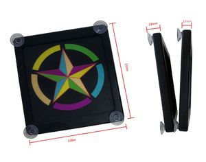 TAXI <b>Light</b> Sign Led Logo Customizable Windshield Logo Suction Cup Illuminated Glowing Decal for Rideshare Drivers <b>Rechargeable</b> - Product Image 2