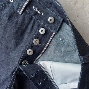 Fabricant de denim – Jeans bleus vierges de haute qualité, personnalisés, en denim japonais lourd et brut, coupe baggy, pour hommes - Product Image 4