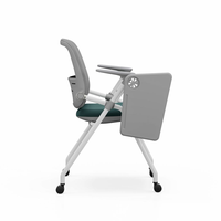 Chaise de bureau ergonomique en acier durable de haute qualité, idéale pour les salles de formation scolaires et les bureaux