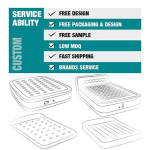 Индивидуальная высококачественная двухслойная надувная кровать односпальная/двойная надувная кровать, складная ленивая кровать для использования в спальне - Product Image 6