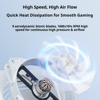 Ventilateur de refroidissement RGB OEM/ODM pour console /PRO/Slim, boîtier en ABS, contrôle de la température, éditions disque/numérique