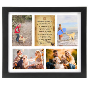 Marco Conmemorativo para Mascotas con Múltiples Fotos y Poema de Condolencias, 6 Ranuras para Fotos, Regalo de Homenaje para Perros y Gatos - Product Image 4