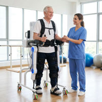 Exosquelette médical pour les membres inférieurs, pour la récupération post-AVC, aide à la marche pour les personnes âgées atteintes d'hémiplégie, robot d'entraînement à la marche pour la réadaptation à domicile