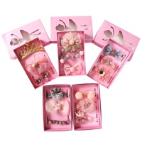 Nouveau style, bandeau élastique à nœud papillon pour fille, bandeau pour cheveux en dentelle, ensemble de 3 pièces, vente en gros d'usine