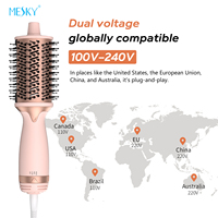 MESKY Nouveau produit Diffuseur de sèche-cheveux réglable pour aérateur 100-240V Brosse sèche-cheveux avec double tension
