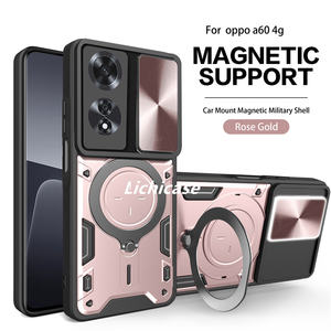 Lichicase อุปกรณ์เสริมโทรศัพท์มือถือขาตั้งห่วงโลหะป้องกันกล้องสำหรับ OPPO A3 <span class=keywords><strong>Pro</strong></span> F27 <span class=keywords><strong>Pro</strong></span> F27 <span class=keywords><strong>Pro</strong></span> + เคส - Product Image 6