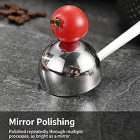Cuillère à matcha en acier inoxydable, cuillère doseuse de 15 grammes pour poudre de matcha, durable et résistante au lave-vaisselle, manche long