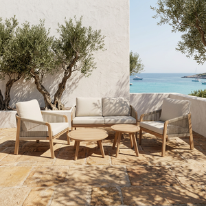 Luxury Contemporary <b>Foldable</b> Acacia Wood Eco-friendly Teak Wood Frame Outdoor Furniture Set <b>Garden</b> Sofa Dining <b>Table</b> Chair for - Product Image 5