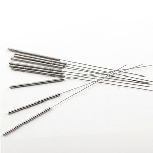 เข็มฝังเข็มด้ามจับสเตนเลสปลอดเชื้อ,เข็มฝังเข็มแบบมืออาชีพสำหรับฝังเข็ม100ชิ้น - Product Image 2