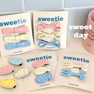 热销夏季时尚冰淇淋冰淇淋彩色甜美女孩发夹可爱多功能儿童发夹 - Product Image 2